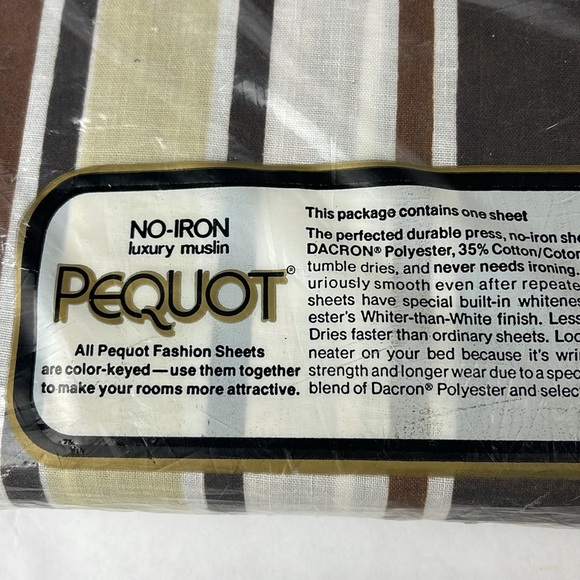 Vintage Never Opened PEQUOT Target Double Fitted Sheet - Picture 9 of 11